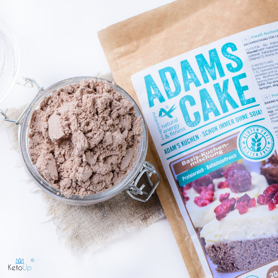 Adams Cake Basis Kuchenmischung 125g (3,19€/100g) für die Keto Diät und ketogene Ernährung