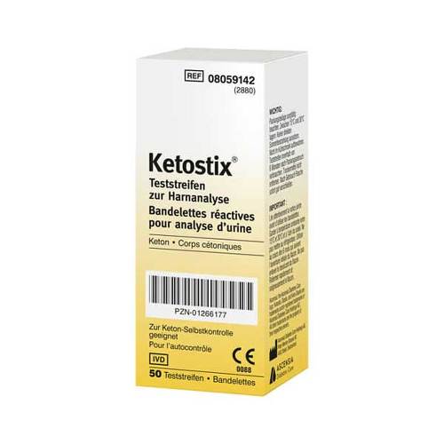 Ketostix Teststreifen 50 Stück (0,20€/Stück) für die Keto Diät und ketogene Ernährung