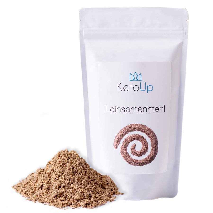 KetoUp Leinsamenmehl teilentölt 250g (1,80€/100g) für die Keto Diät und ketogene Ernährung
