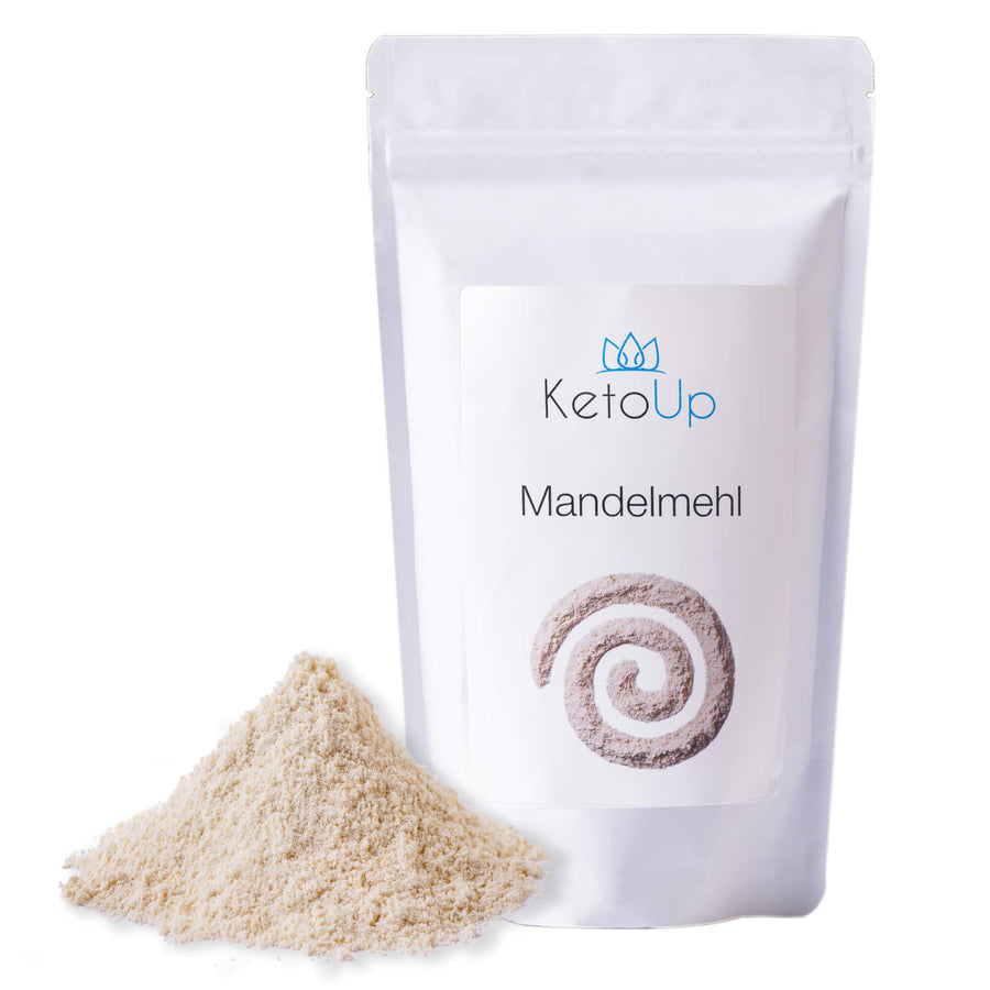 KetoUp Mandelmehl weiß, teilentölt 250g (4,40€/100g) für die Keto Diät und ketogene Ernährung