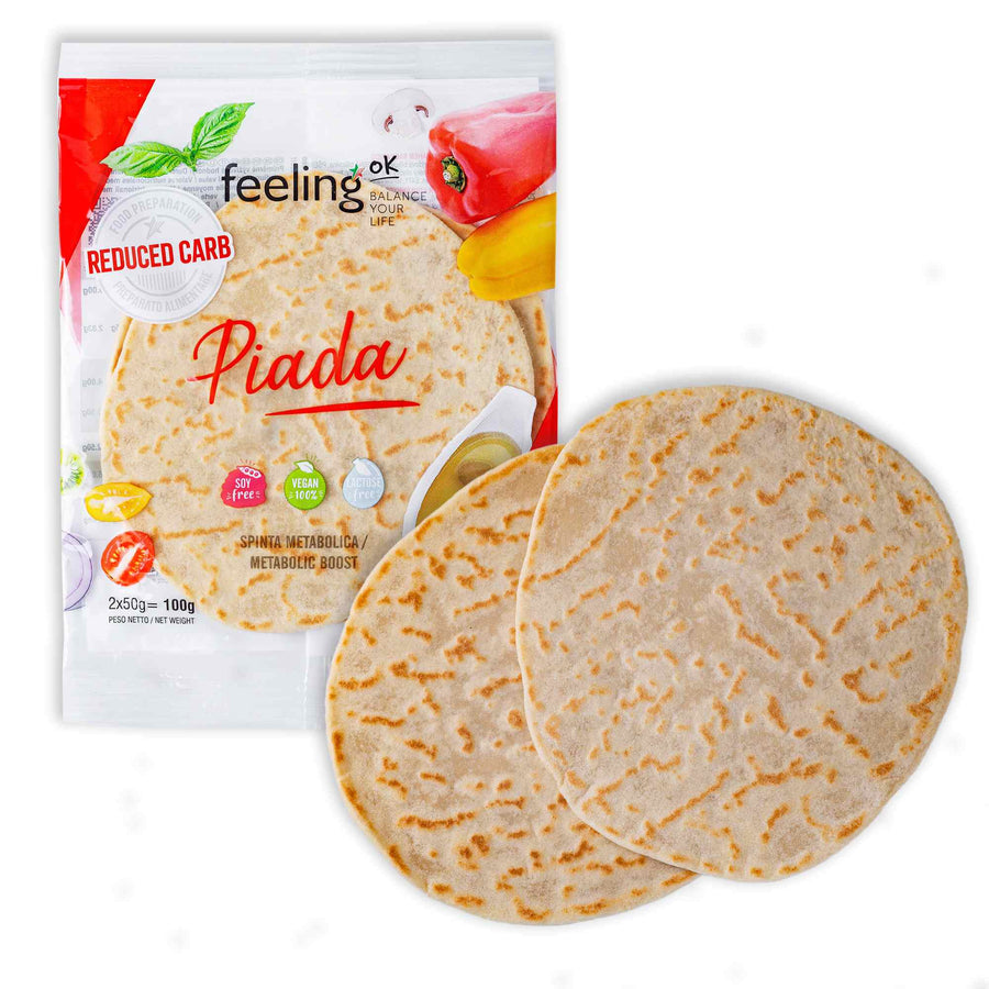 FeelingOK Protein Wrap Piadina 100g (6,99€/100g) für die Keto Diät und ketogene Ernährung