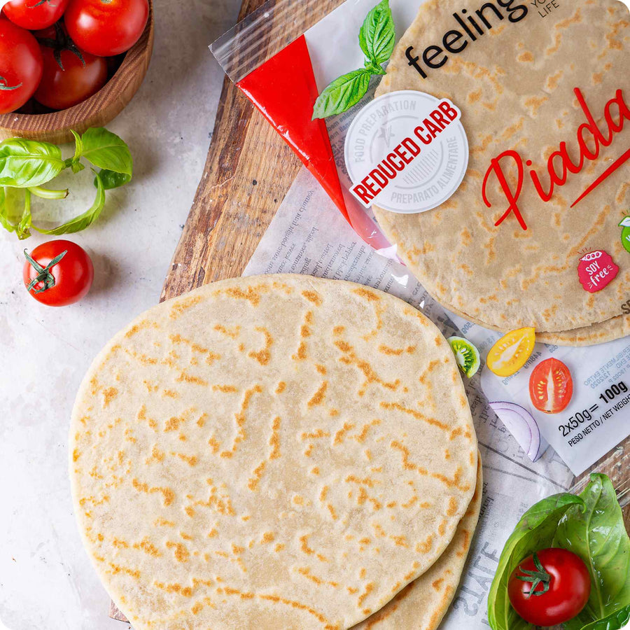 FeelingOK Protein Wrap Piadina 100g (6,99€/100g) für die Keto Diät und ketogene Ernährung