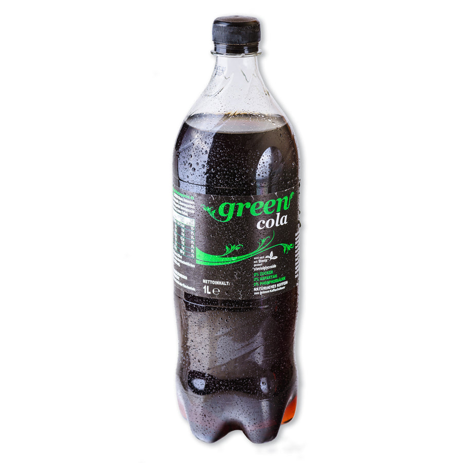 Green Cola Flasche 1L (0,25€/100ml) für die Keto Diät und ketogene Ernährung