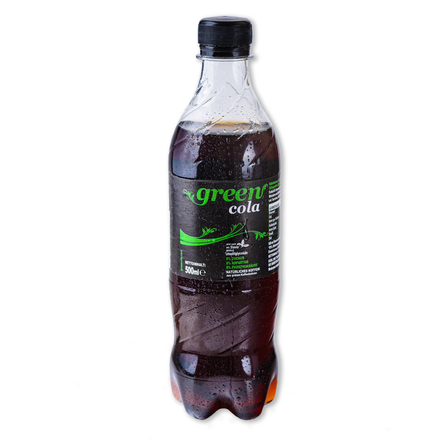 Green Cola Flasche 500ml (0,40€/100ml) für die Keto Diät und ketogene Ernährung