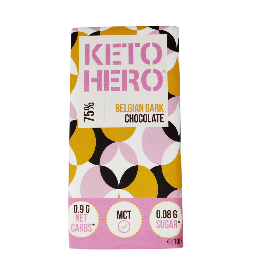 Keto Hero 201 75% Dark Chocolate 100 g