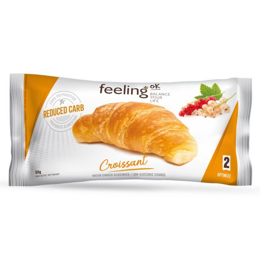 FeelingOK Croissant kohlenhydratreduziert Optimize 2 50g (5,98€/100g) für die Keto Diät und ketogene Ernährung