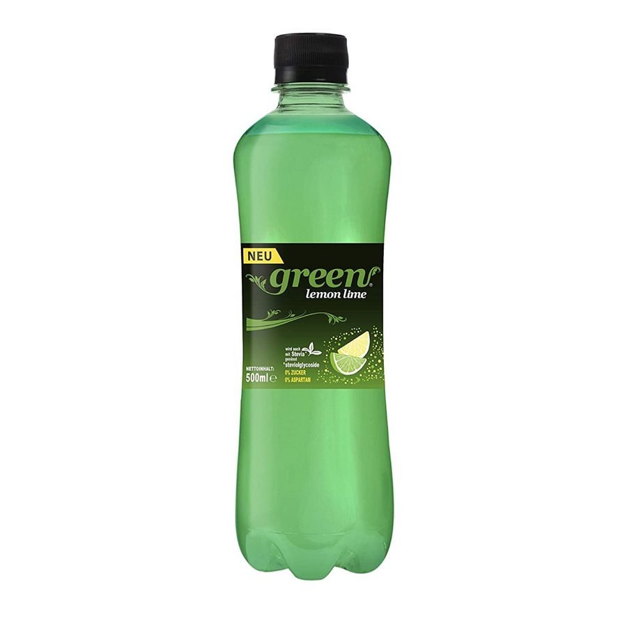 Green Cola Lemon-Lime Flasche 500ml (0,36€/100ml) für die Keto Diät und ketogene Ernährung