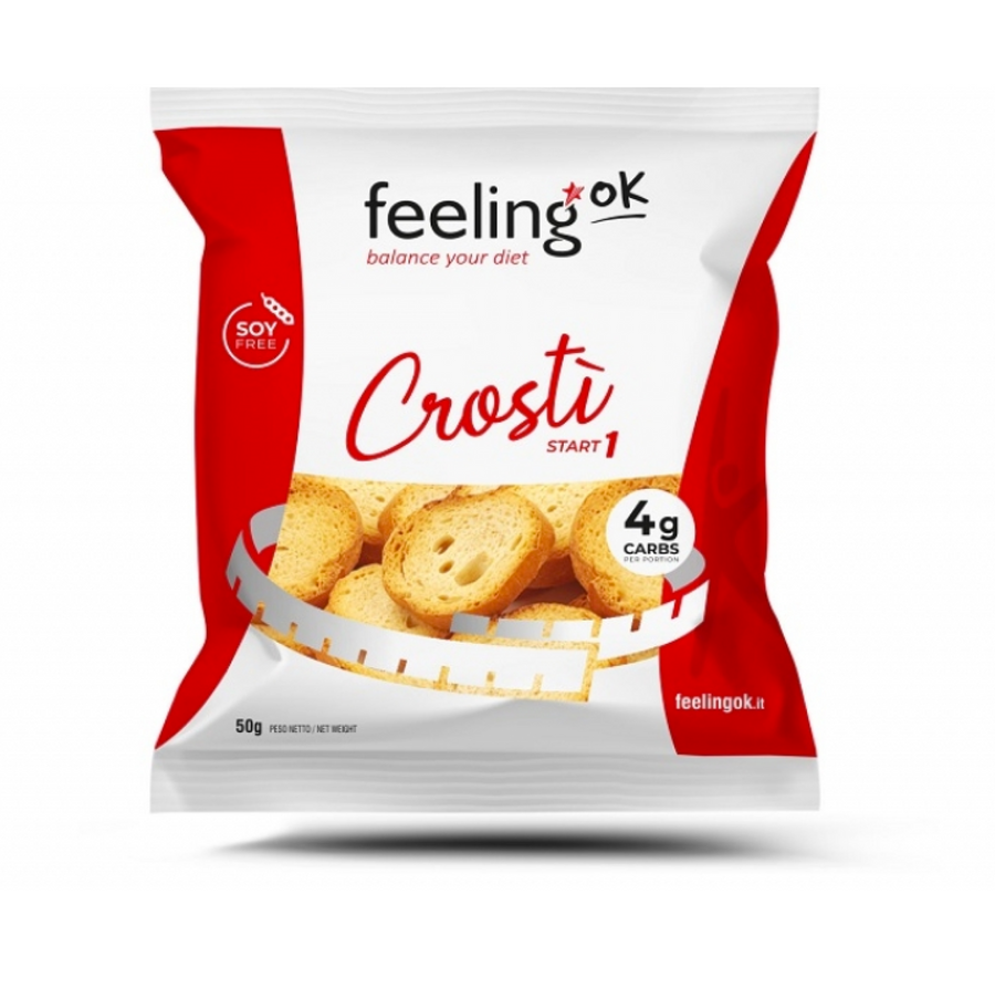 FeelingOK Crosti Start 1 50g (5,98/100g) für die Keto Diät und ketogene Ernährung