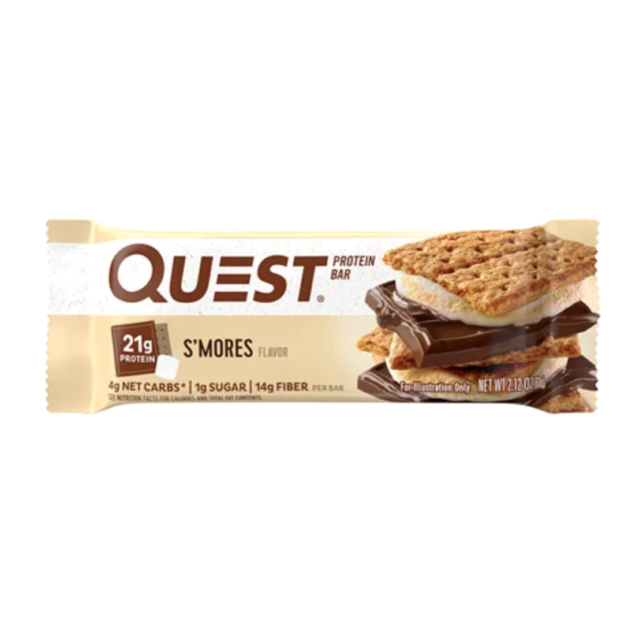 Quest Bar Proteinriegel S'Mores 60g (6,65€/100g) für die Keto Diät und ketogene Ernährung