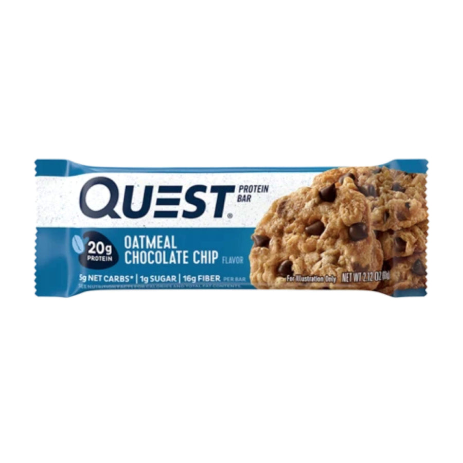 Quest Bar Proteinriegel Oatmeal Chocolate Chip 60g (6,65€/100g) für die Keto Diät und ketogene Ernährung