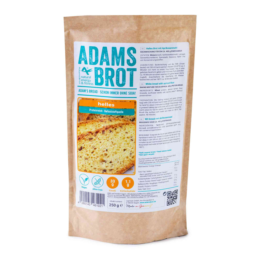 Adams Brot Helles 250g (1,97€/100g) für die Keto Diät und ketogene Ernährung