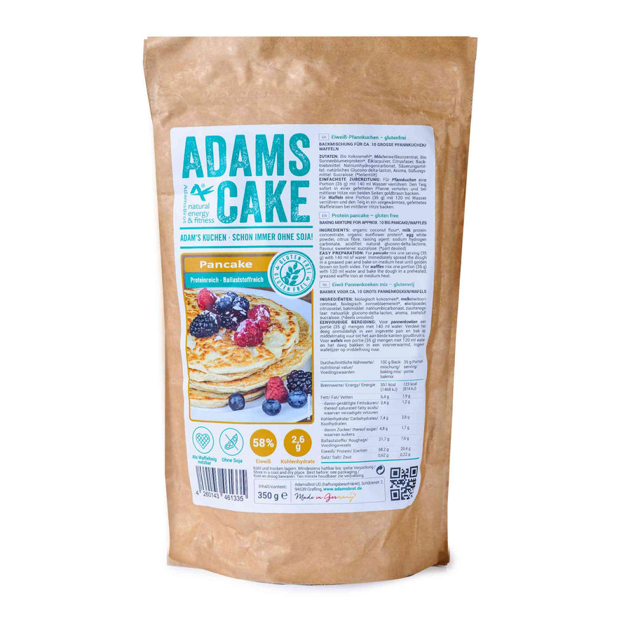 Adams Cake PanCake 350g (3,15€/100g) für die Keto Diät und ketogene Ernährung