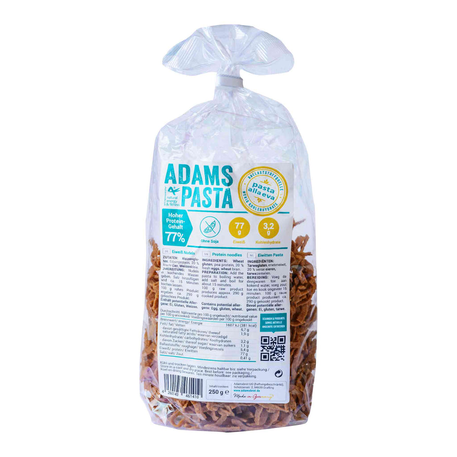Adams Pasta alla Eva 250g (2,00€/100g) für die Keto Diät und ketogene Ernährung