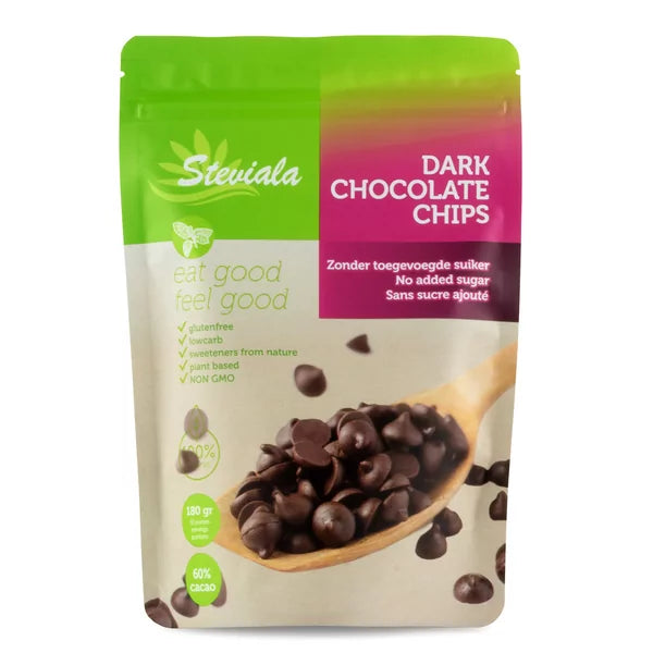 Steviala Dark Chocolate Chips 180 g