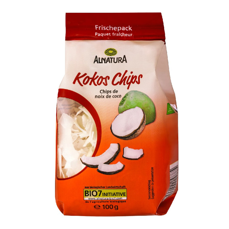 Alnatura Kokos Chips 100g (1,99€/100g) für die Keto Diät und ketogene Ernährung