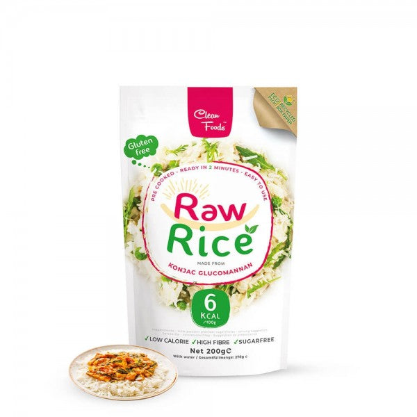 Clean Foods Roh Reis 200g (1,50€/100g) für die Keto Diät und ketogene Ernährung