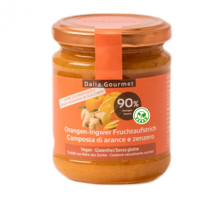 Dalia Gourmet Orangen-Ingwer Fruchtaufstrich 220 g